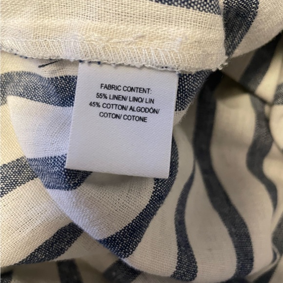 Derek Lam linen off shoulder button down - Picture 4 of 5